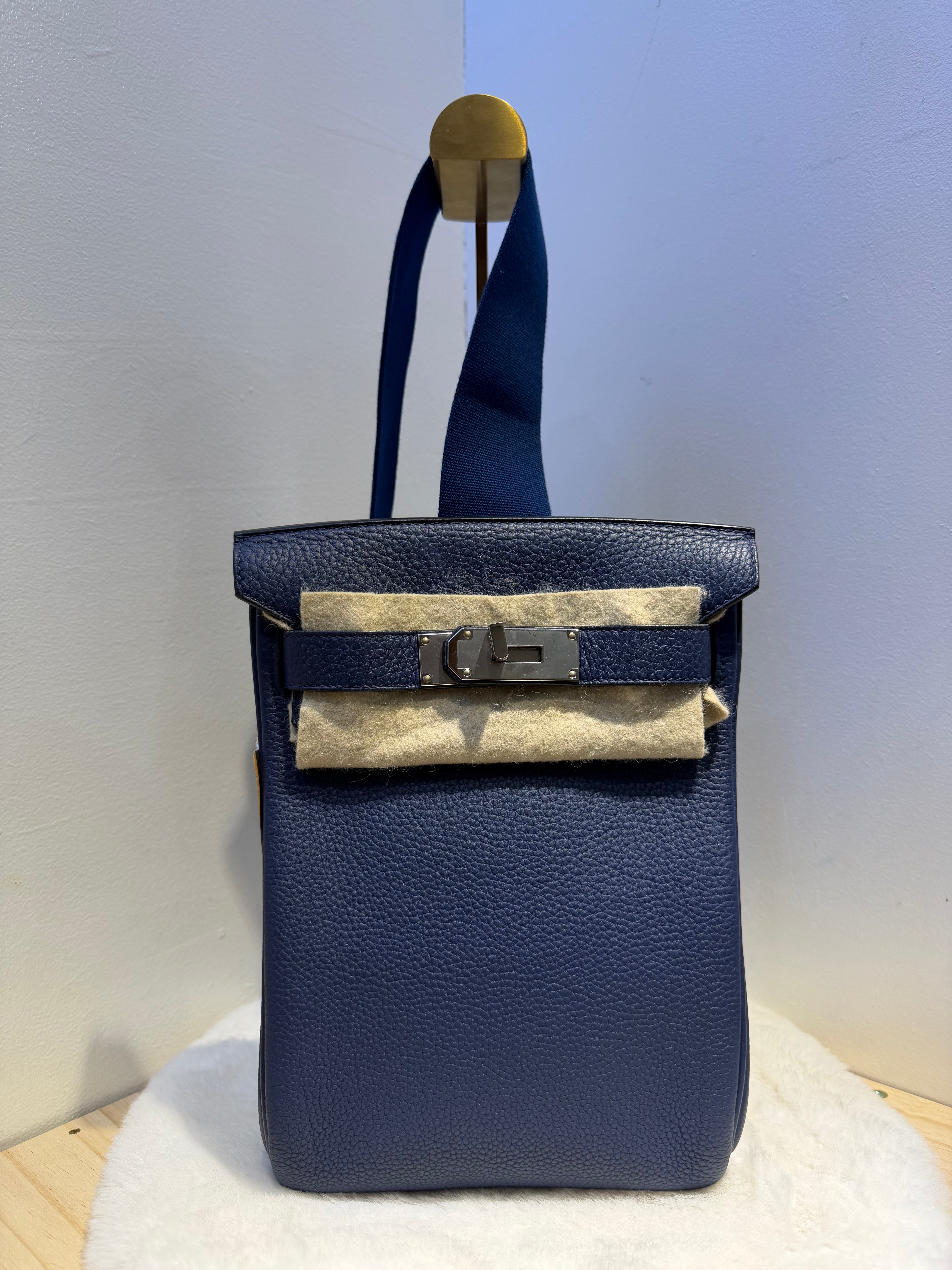 Hermes Togo Hac a Dos PM 20 (Blue)
