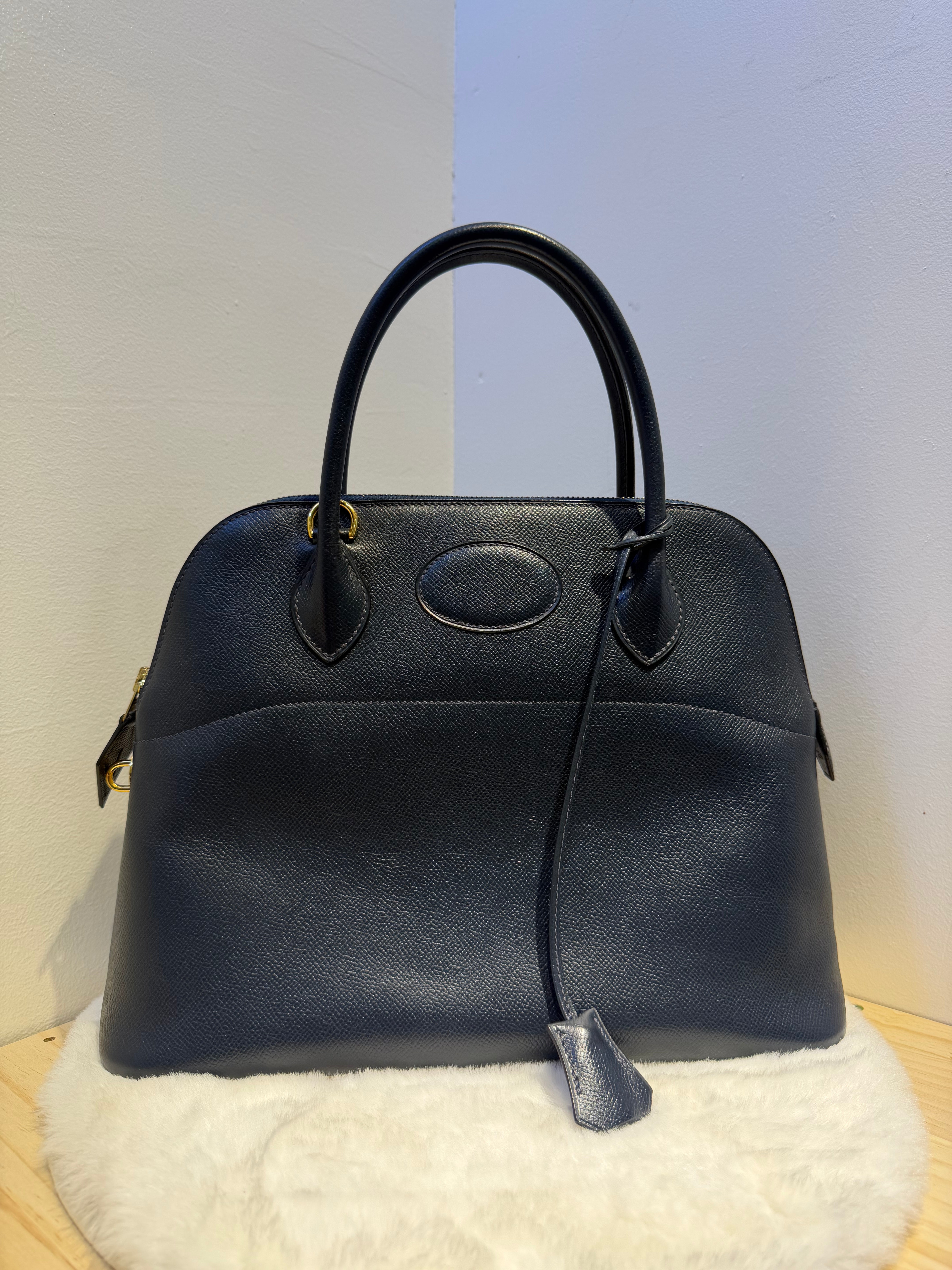 Hermes Bolide HandBag 35 (Dark Navy)