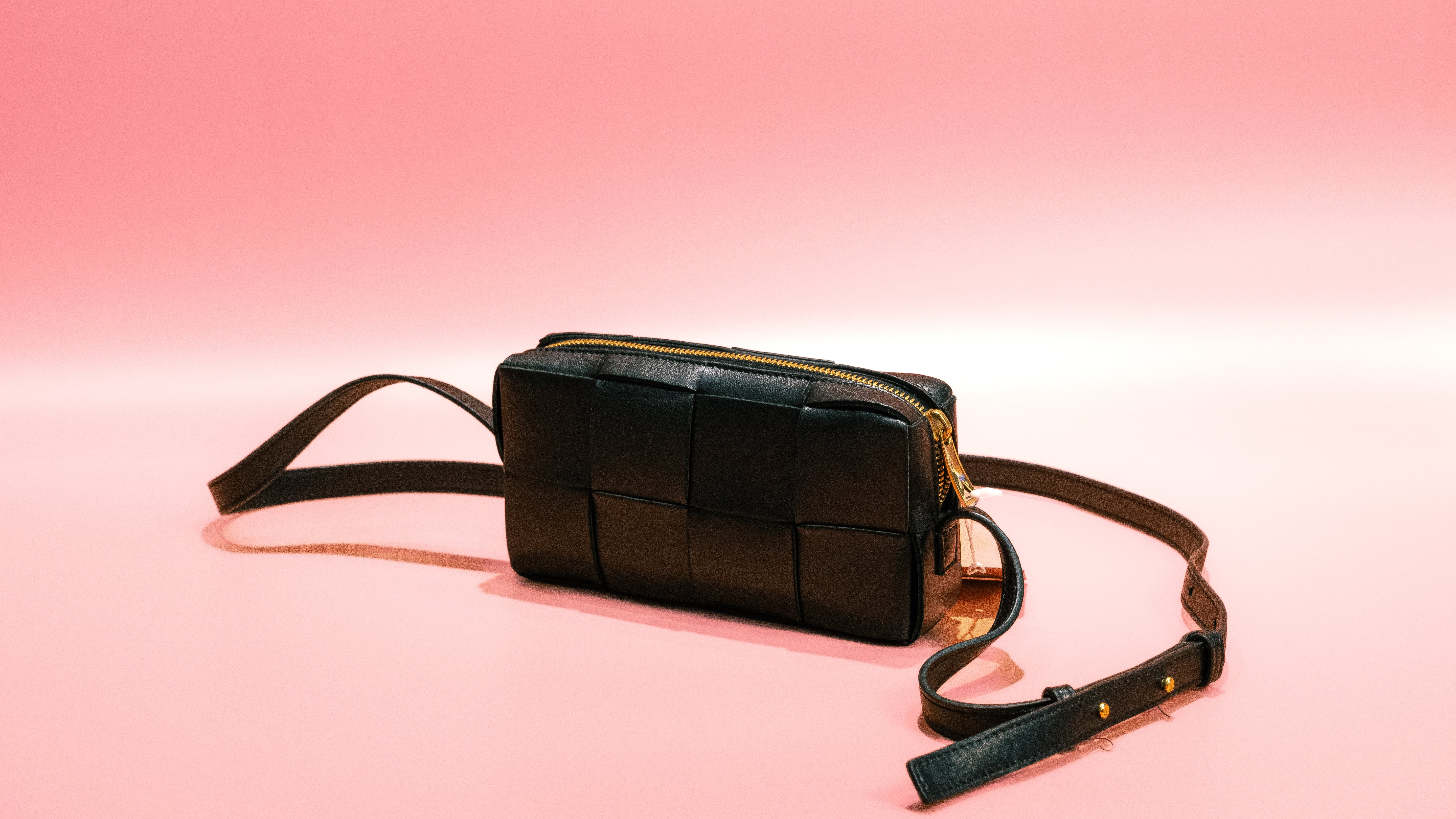 Bottega Veneta Padded Cassette in Black Crossbody Bag