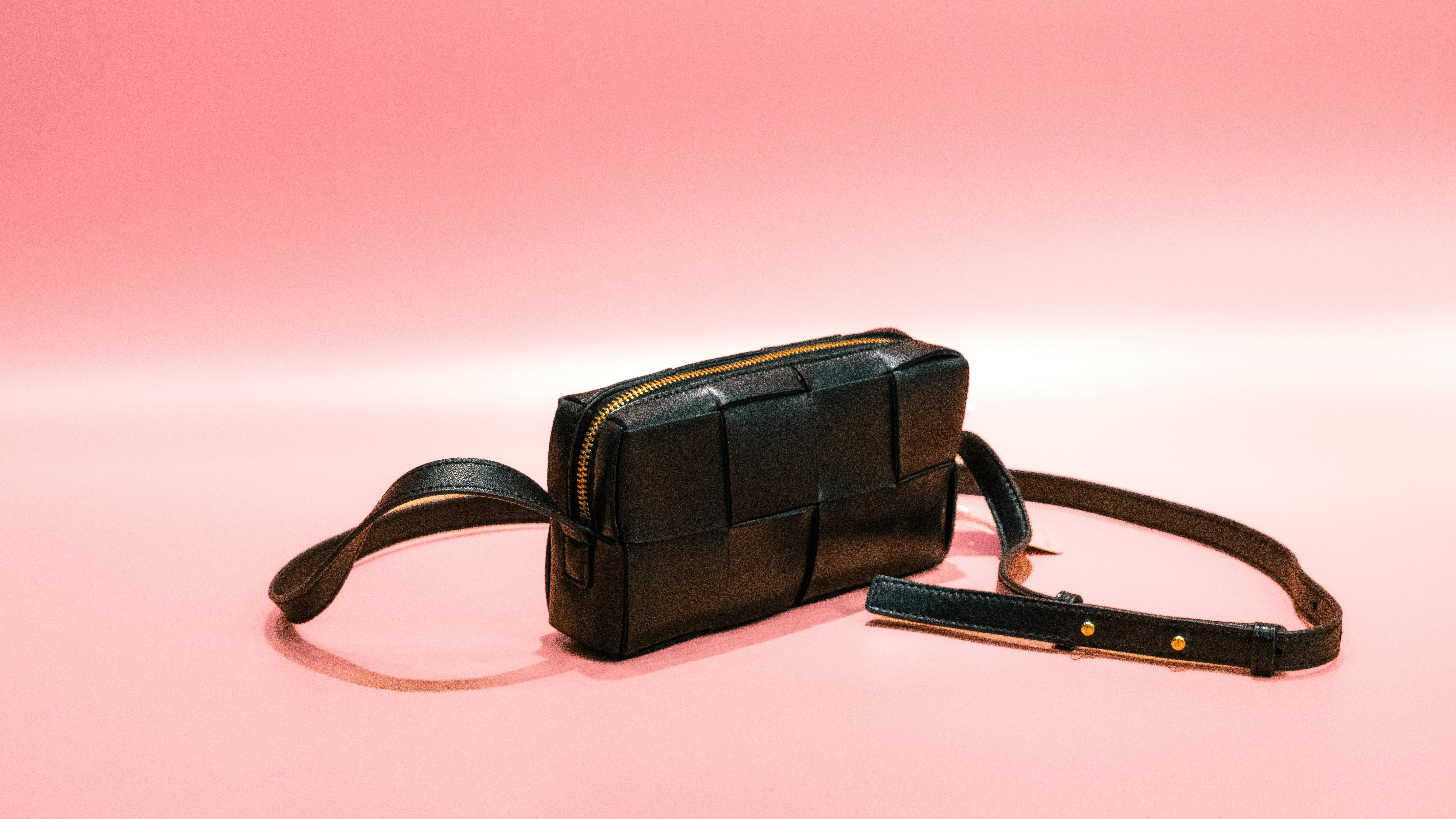 Bottega Veneta Padded Cassette in Black Crossbody Bag