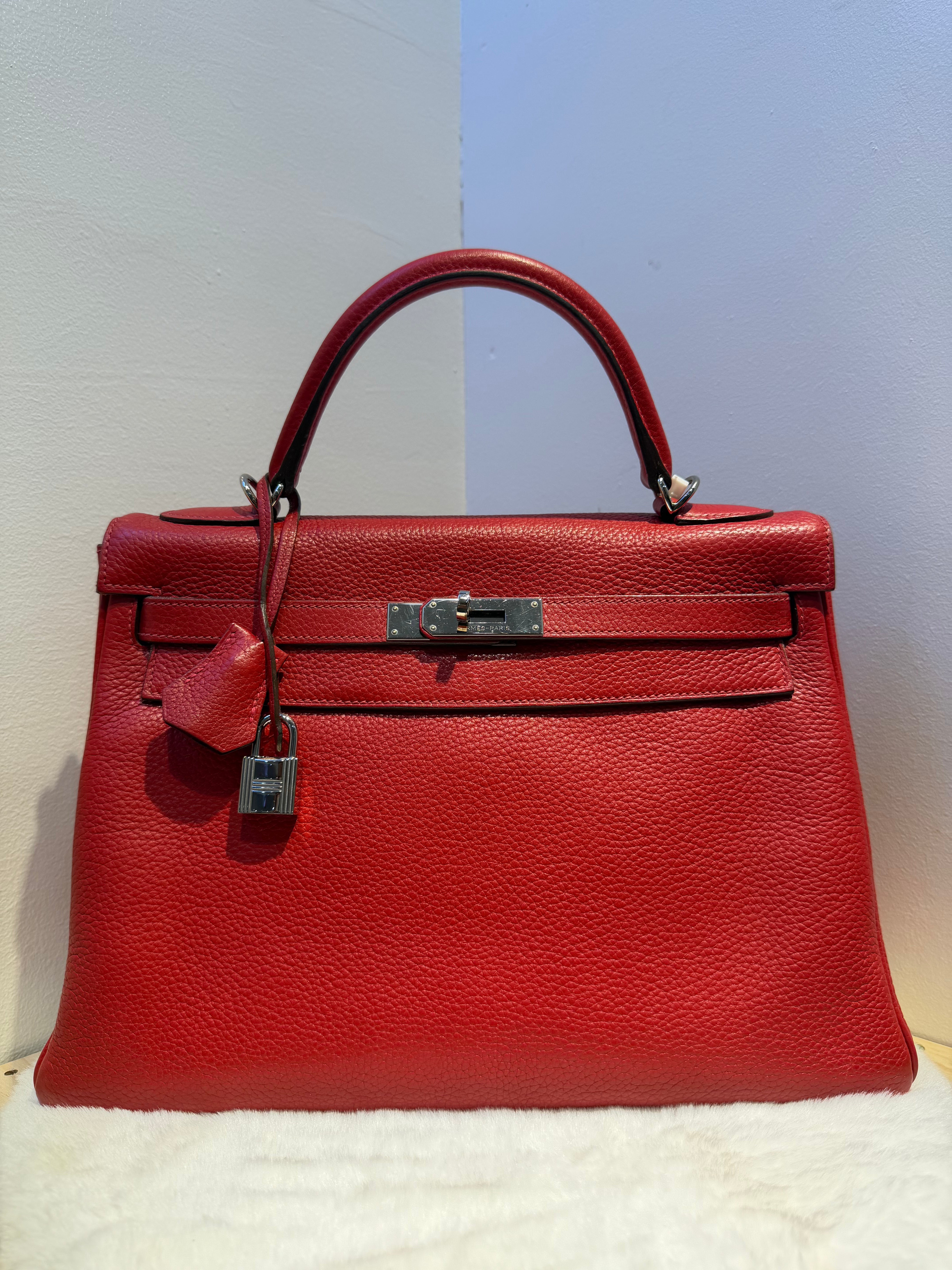 Hermes Kelly 32 (Bright Red)