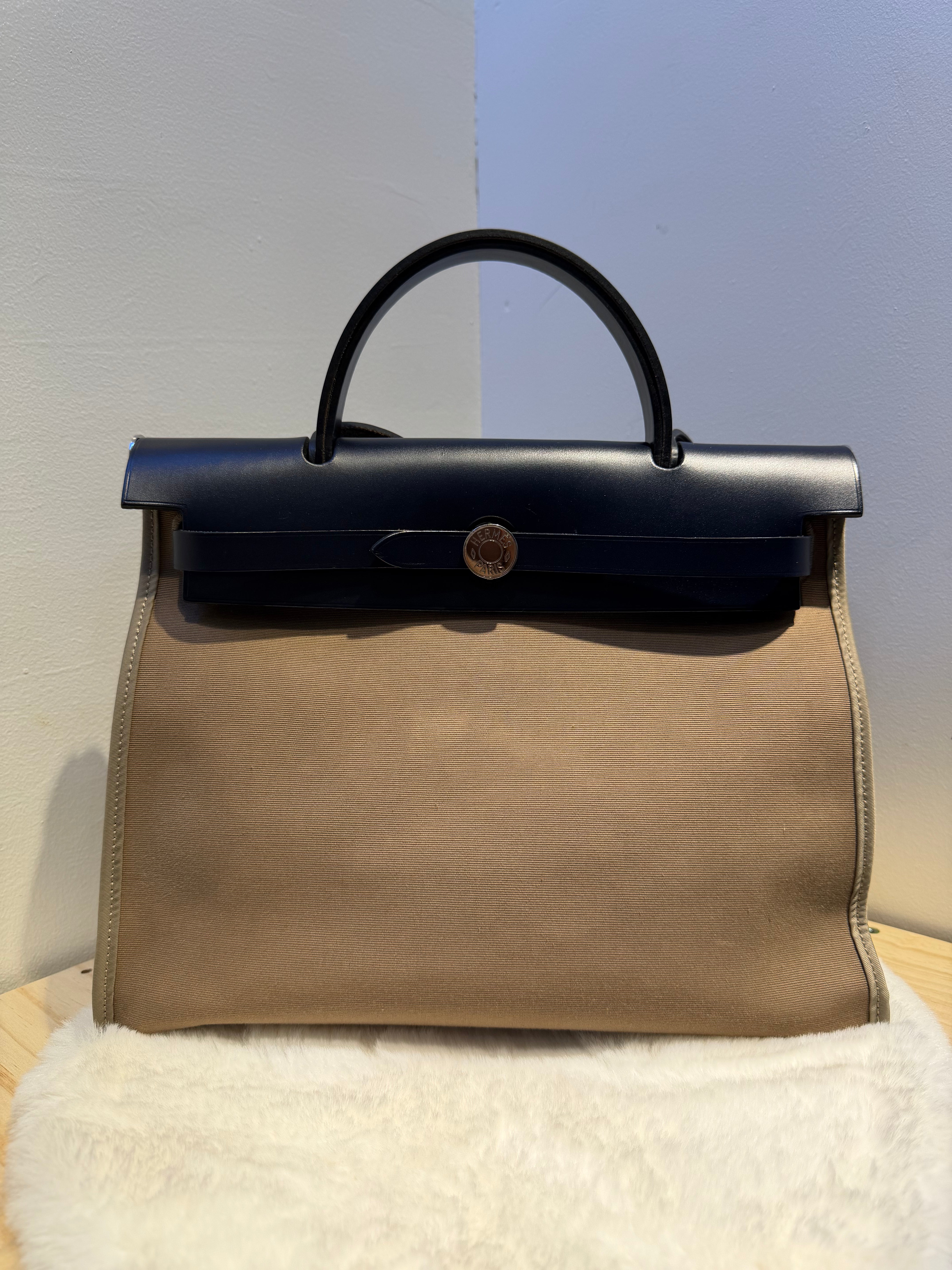Hermes Herbag Zip 32 (Beige)