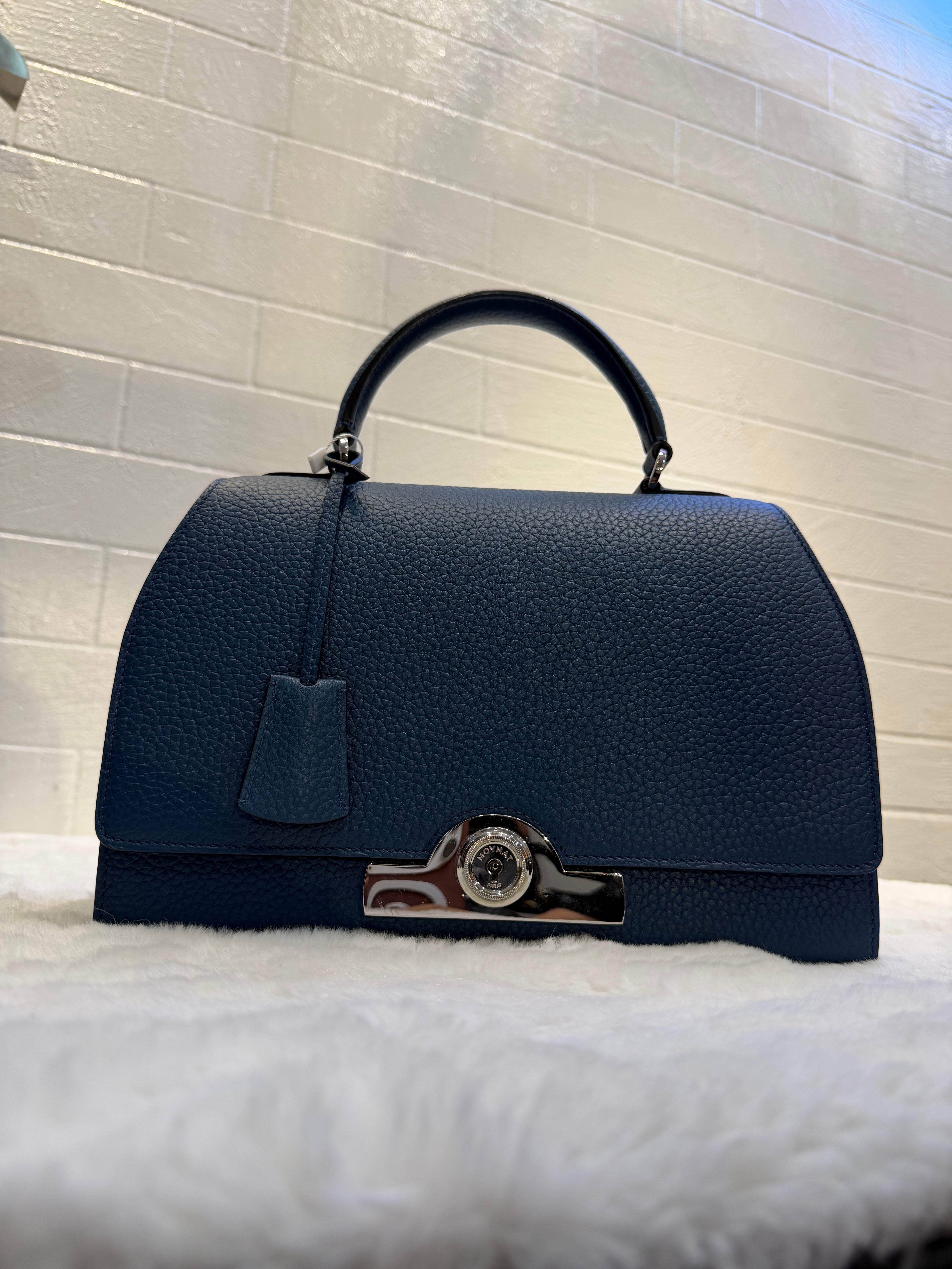 Moynat Réjane Handbag 30 (Blue)