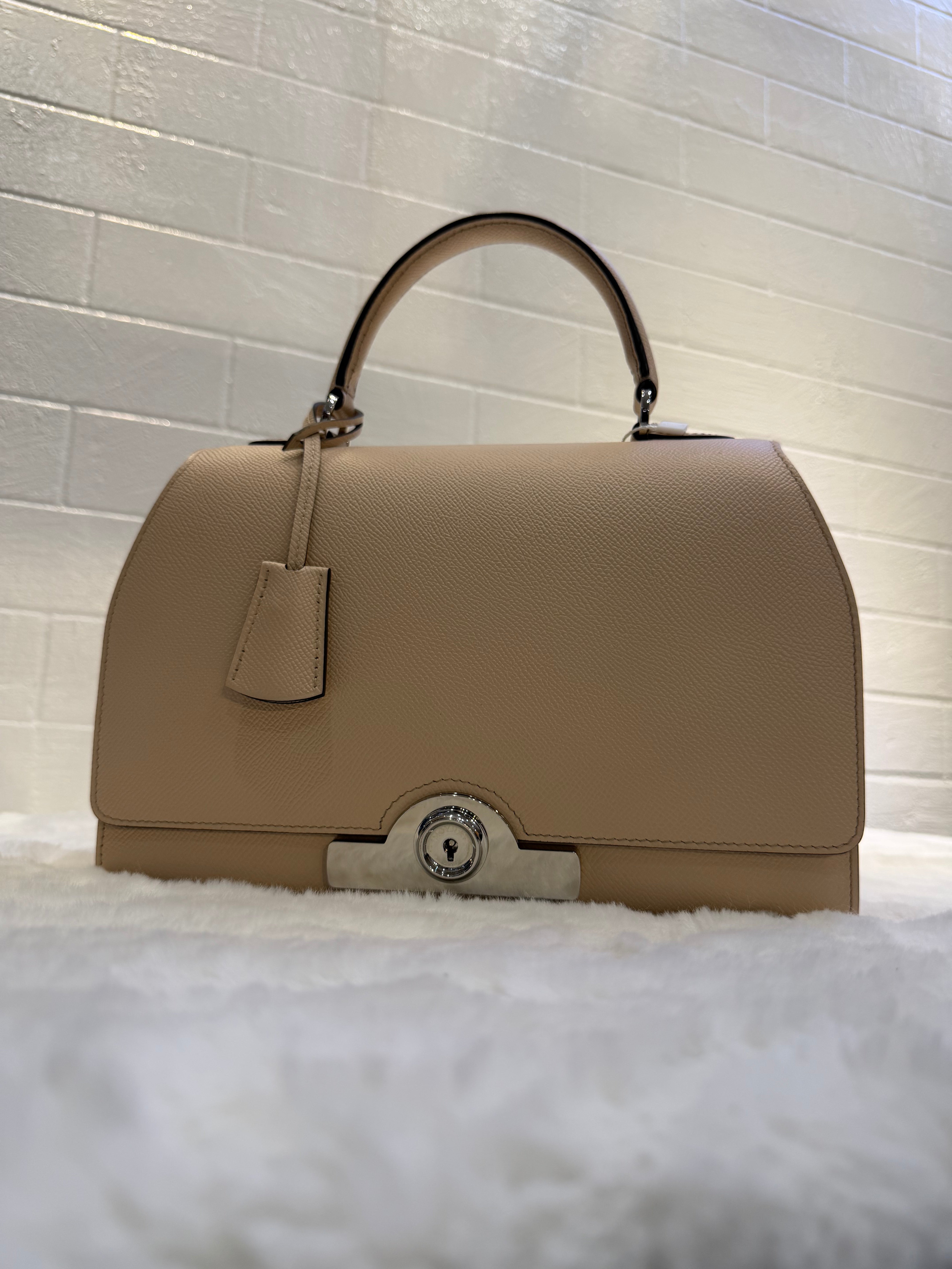Moynat Paris Réjane Handbag 30 (Tan)