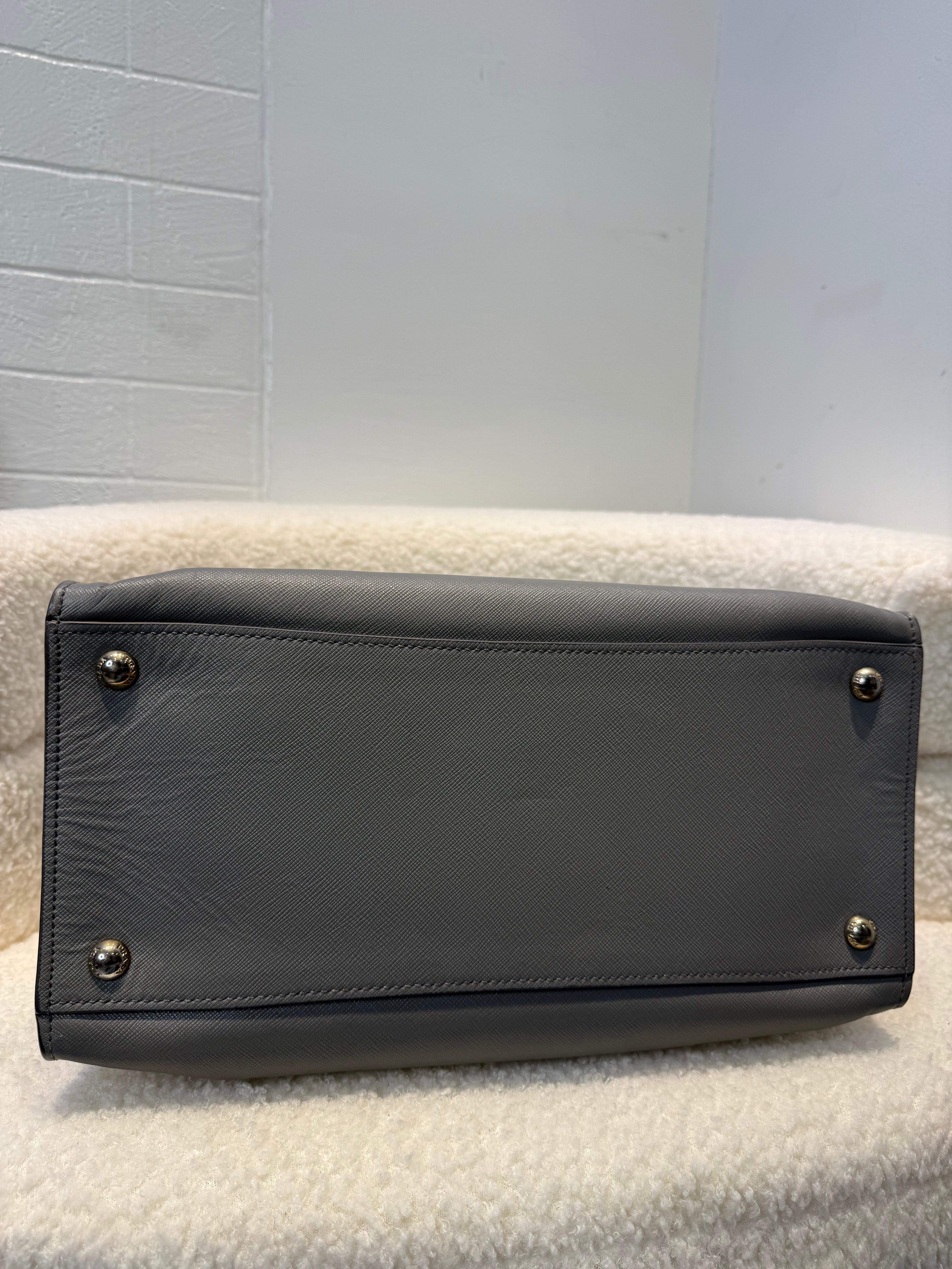 Prada Saffiano Soft Triple Pocket Tote