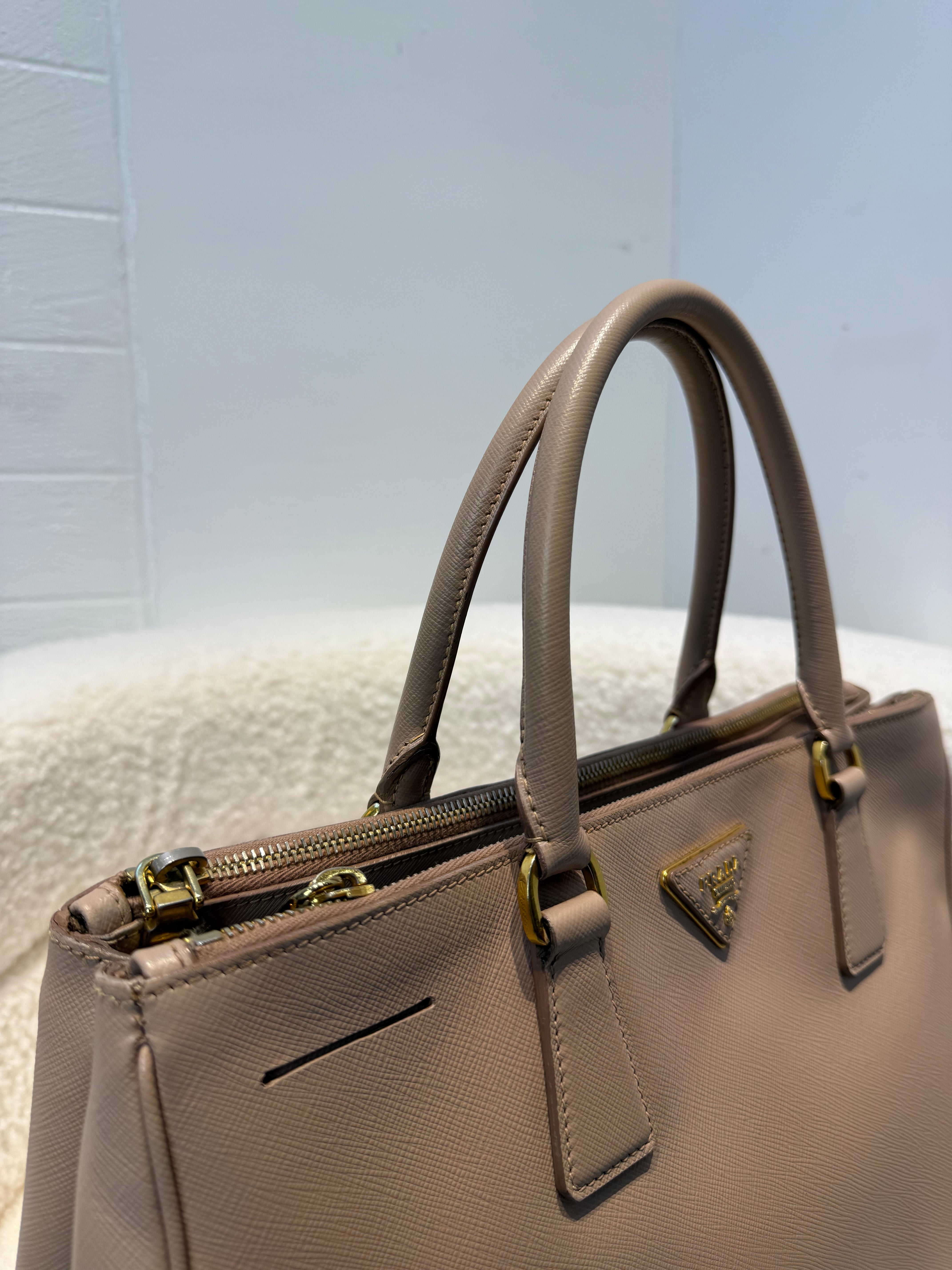 Prada Galleria Saffiano Leather Double Zip