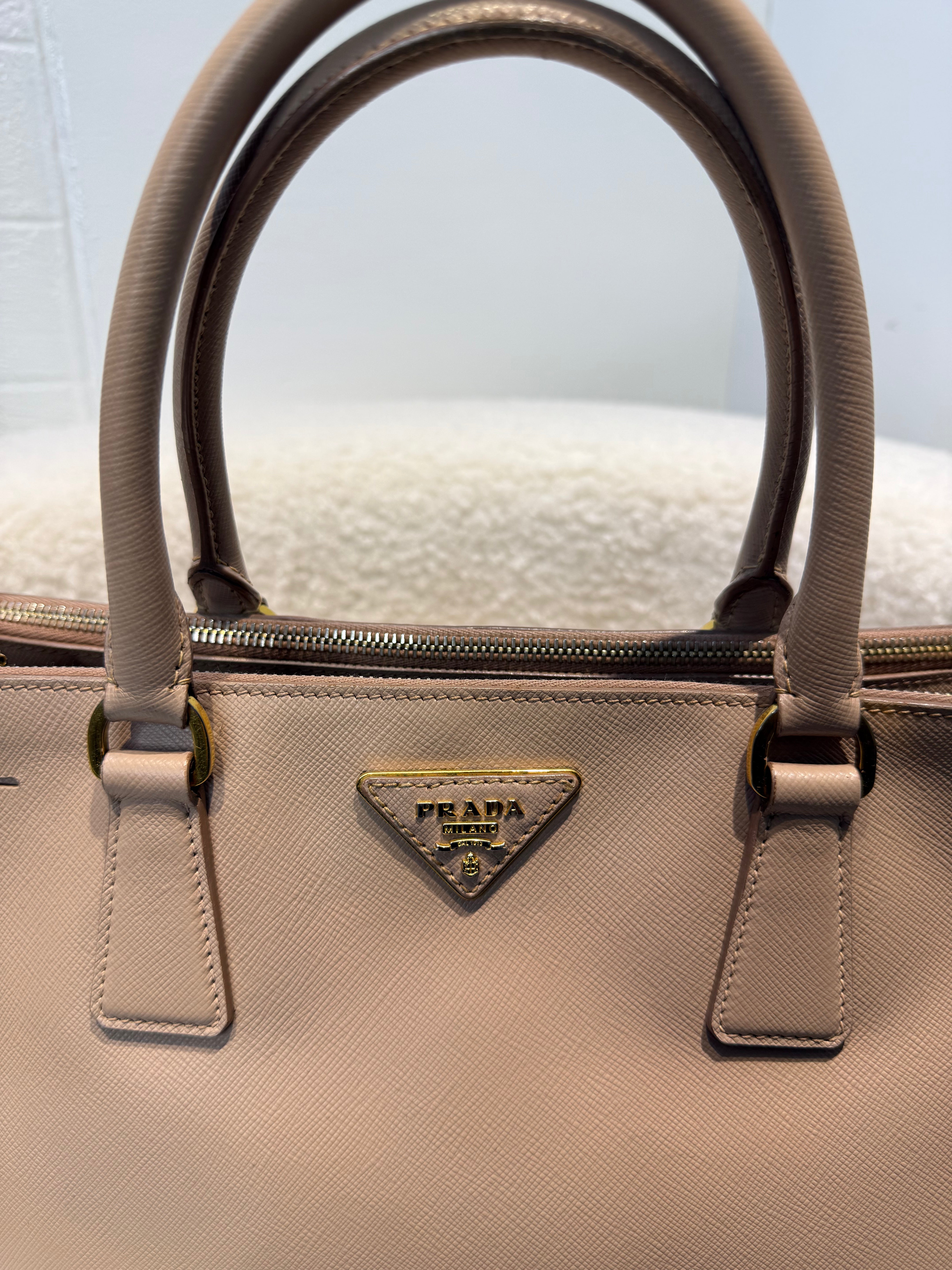 Prada Galleria Saffiano Leather Double Zip