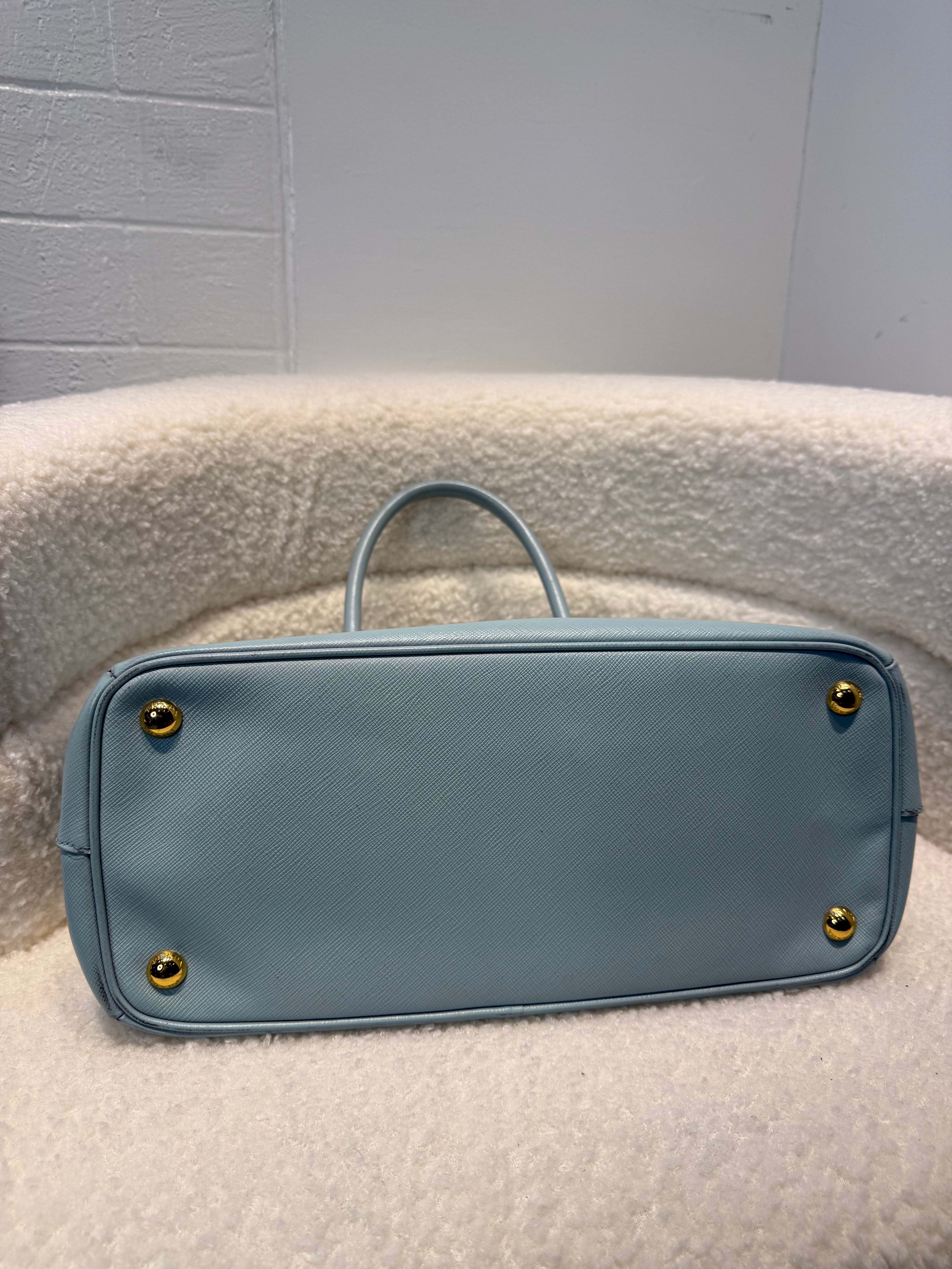 Prada Saffiano Lux Double Zip Tote