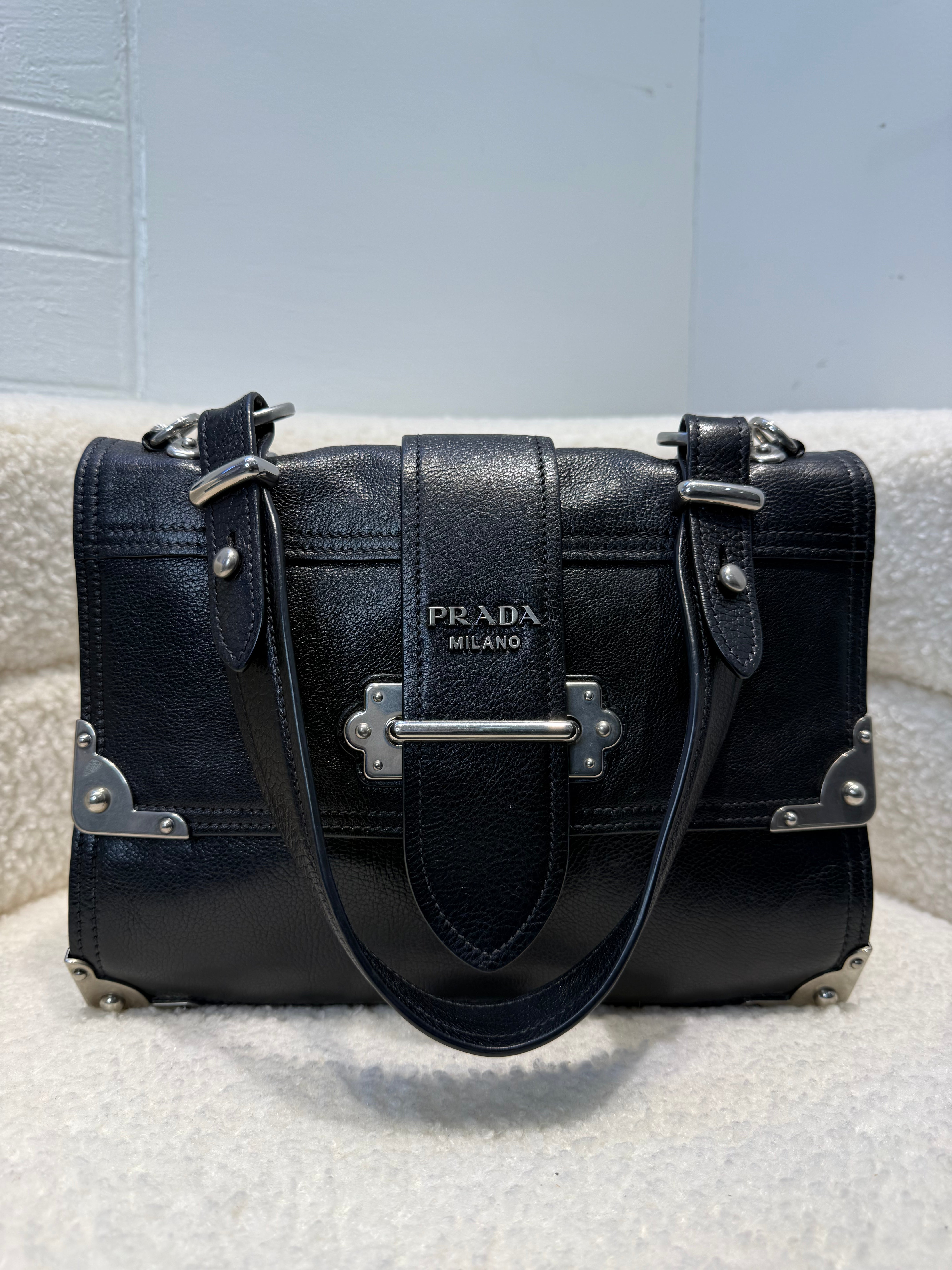 Black Cahier Soft Shoulder Bag