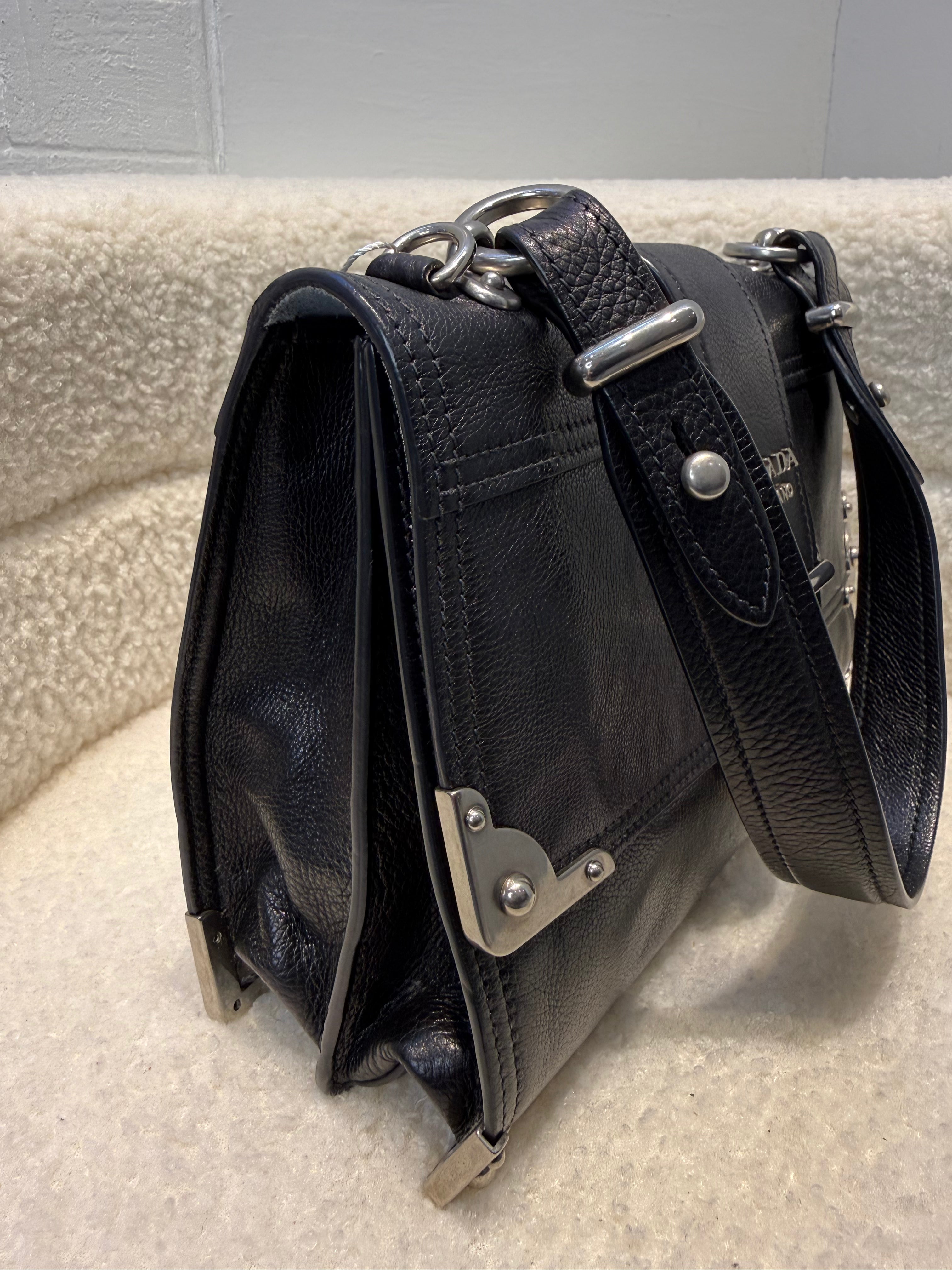 Black Cahier Soft Shoulder Bag