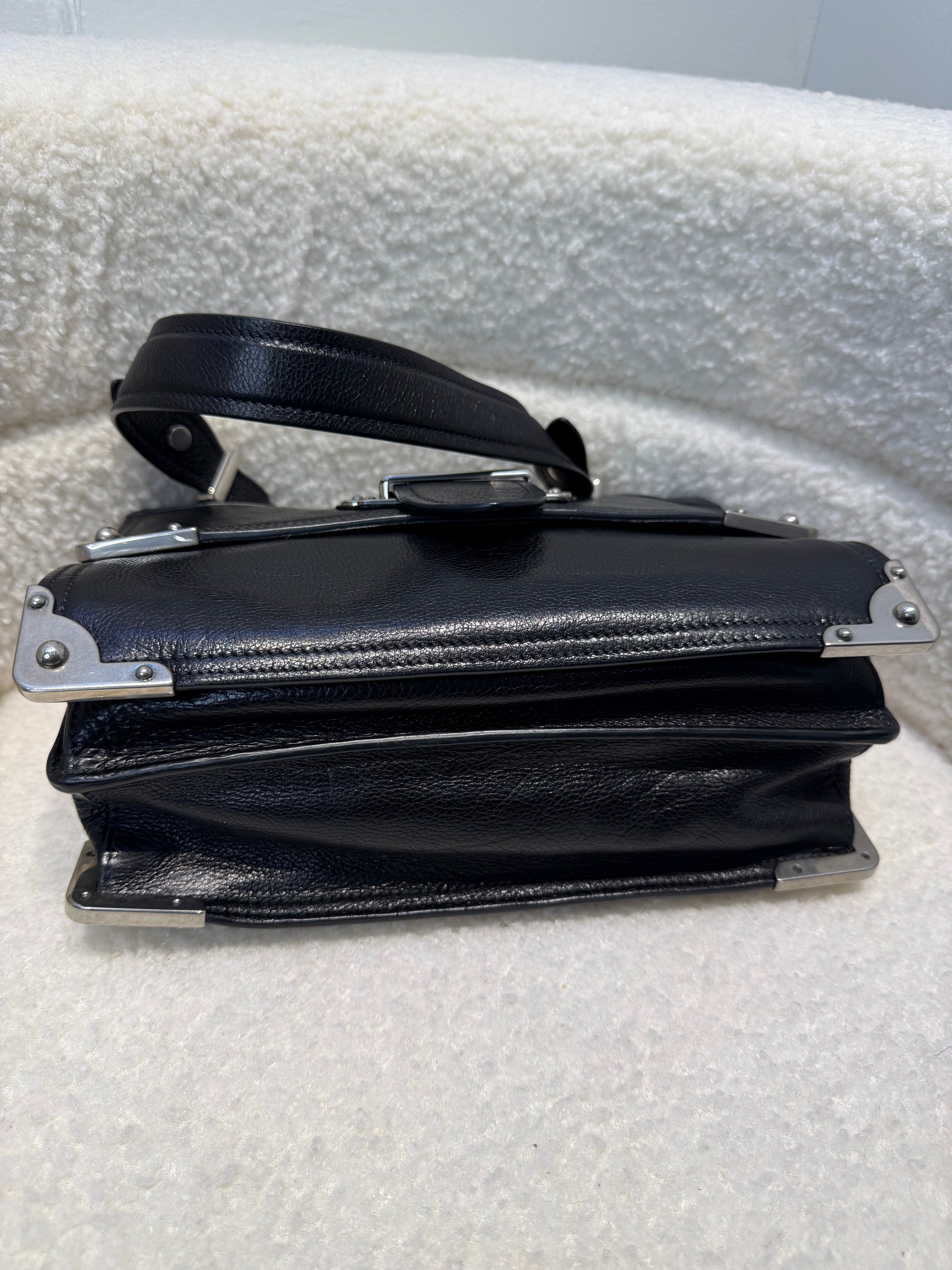 Black Cahier Soft Shoulder Bag