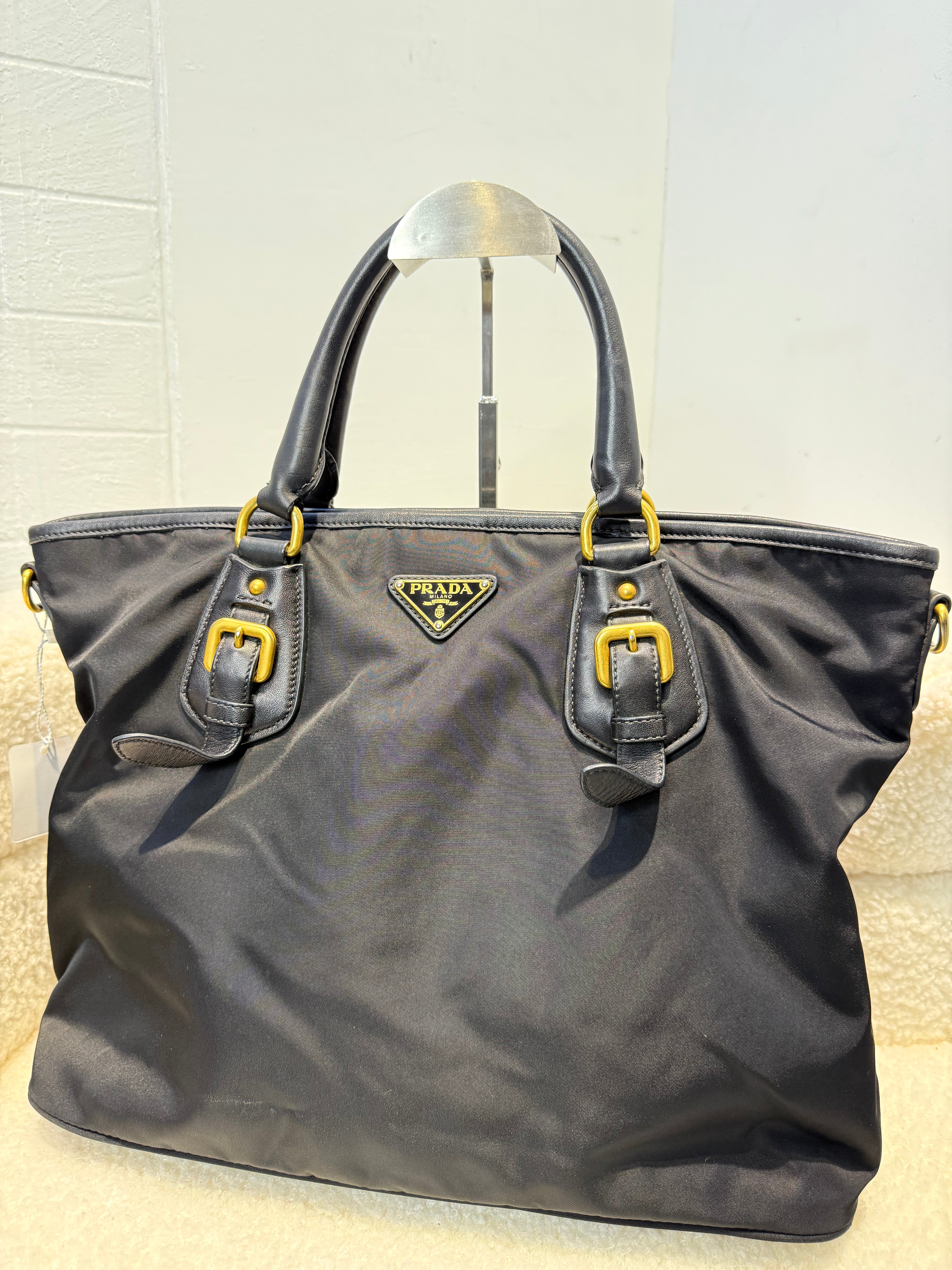 Prada Tesuto Nylon Two-way Tote Bag