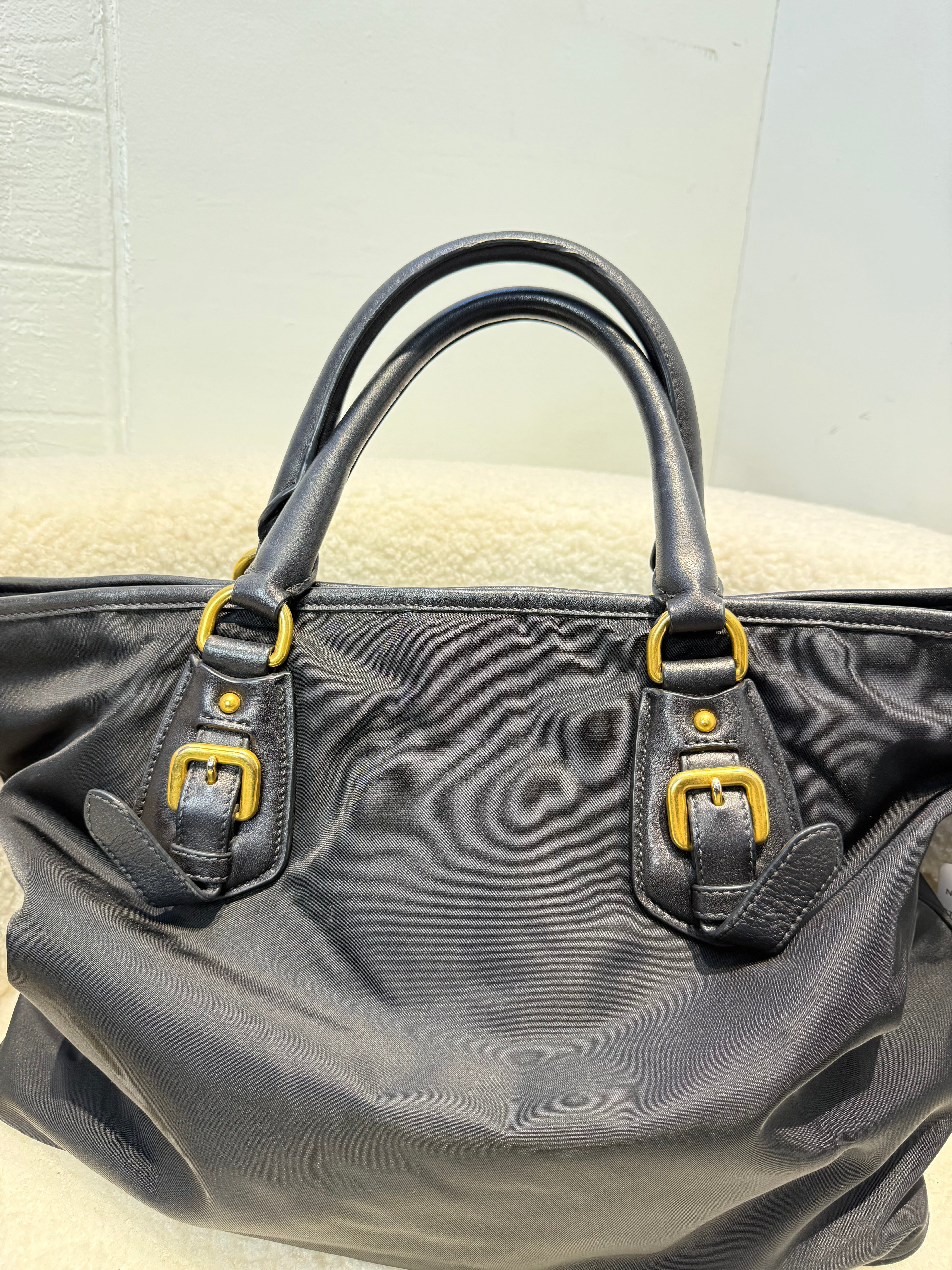 Prada Tesuto Nylon Two-way Tote Bag