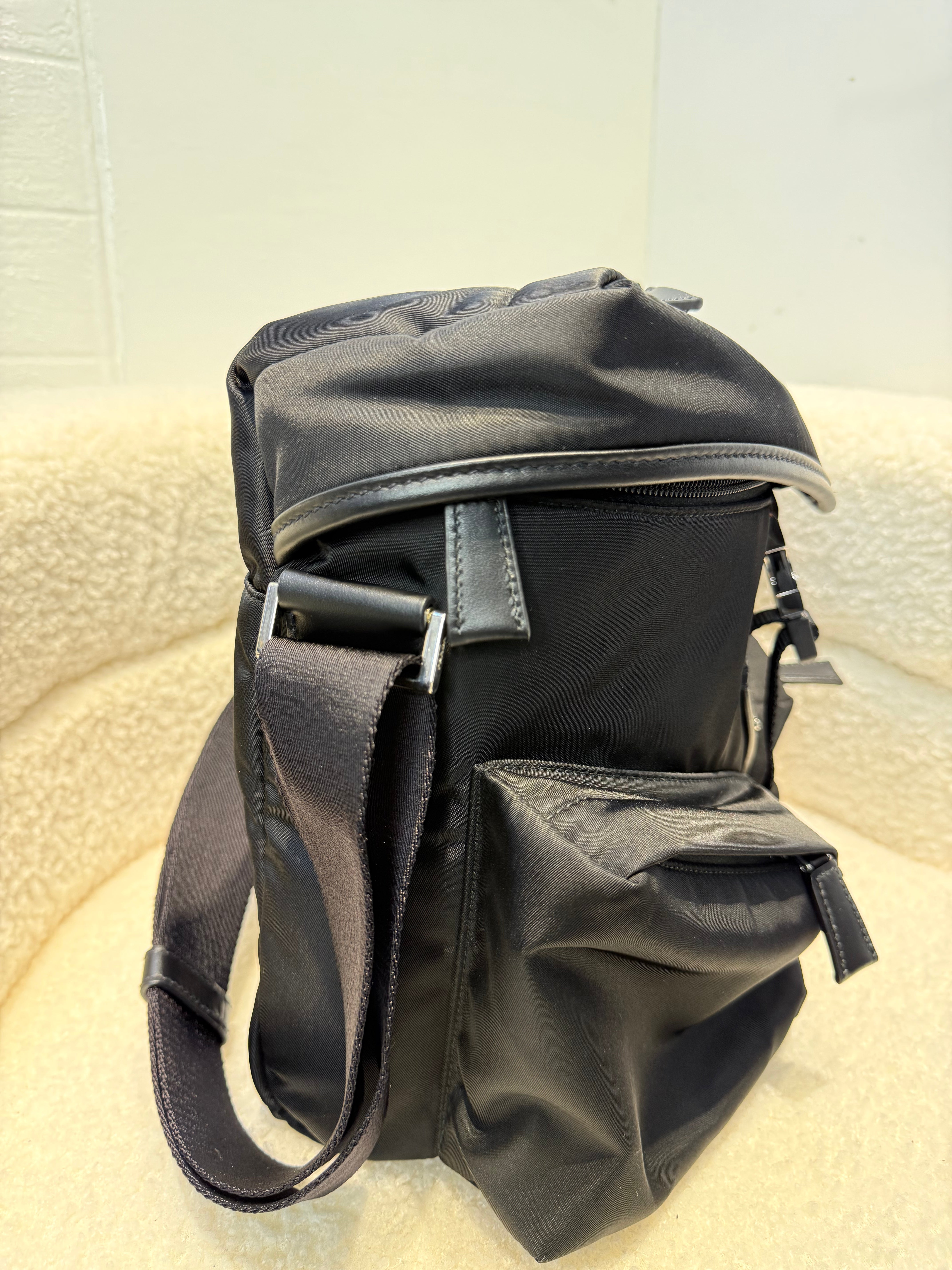 Prada Re-Nylon and Leather Shoulder Bag