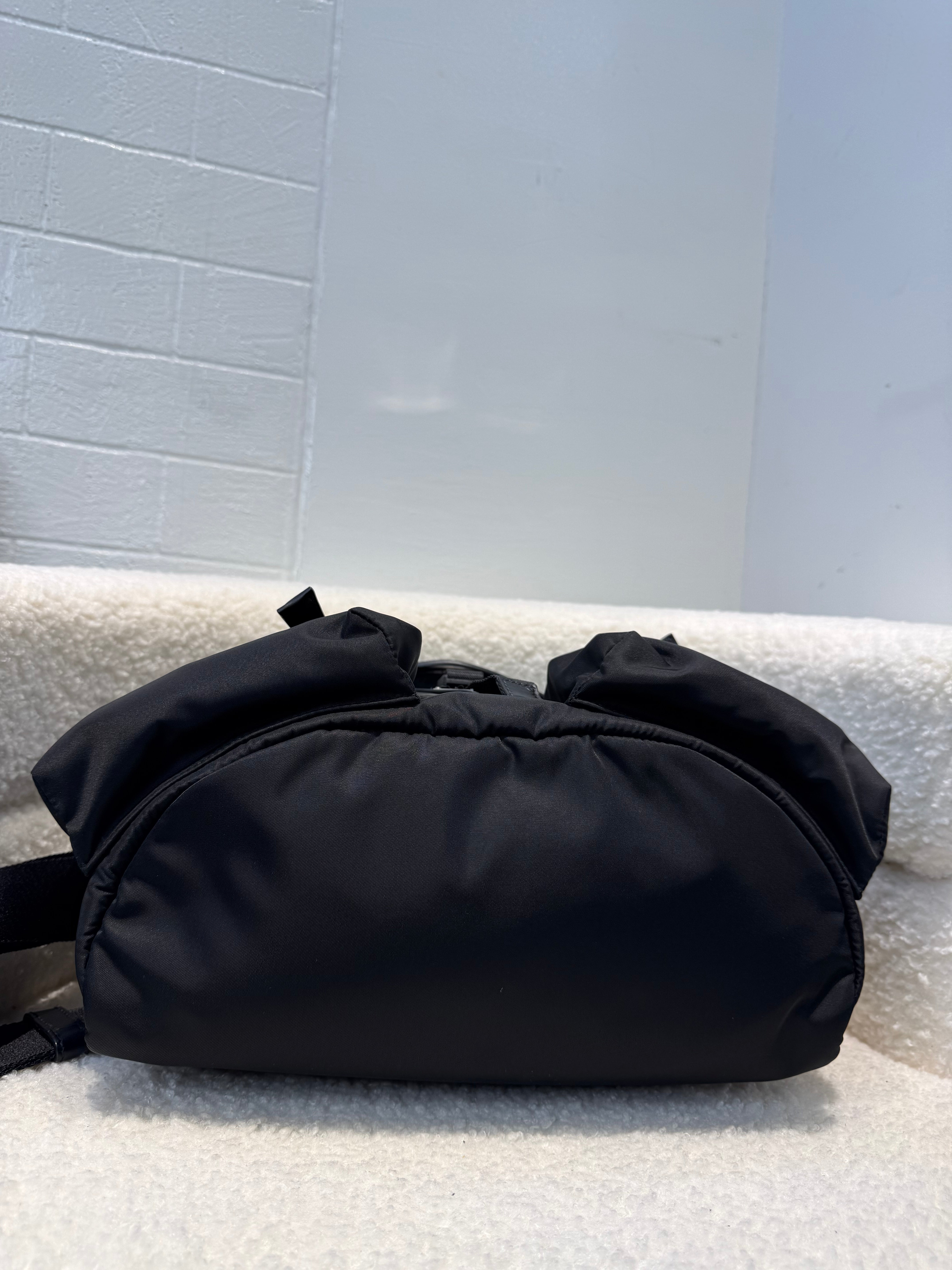 Prada Re-Nylon and Leather Shoulder Bag