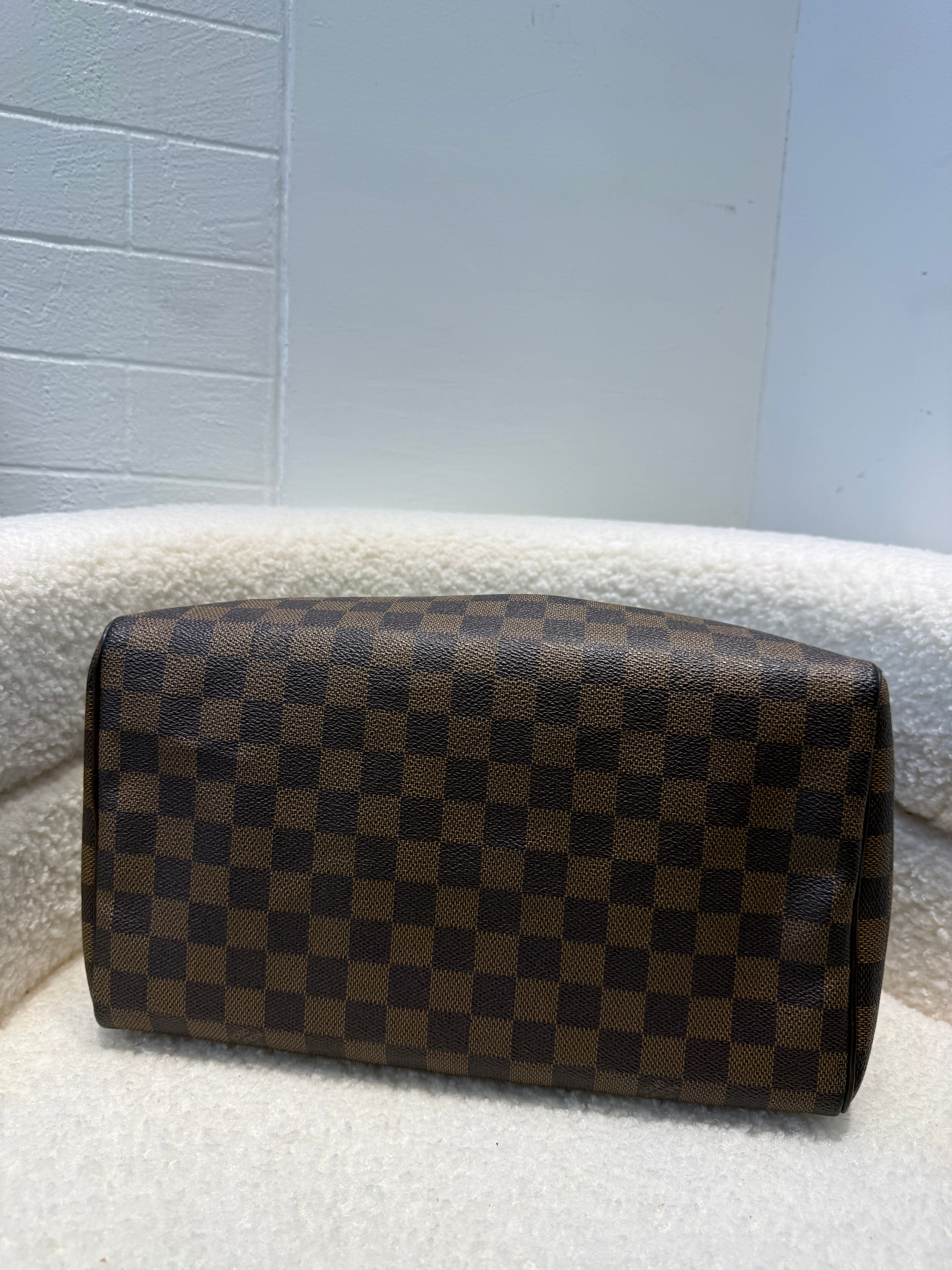 Louis Vuitton Speedy 30 Bag in Damier Ebene
