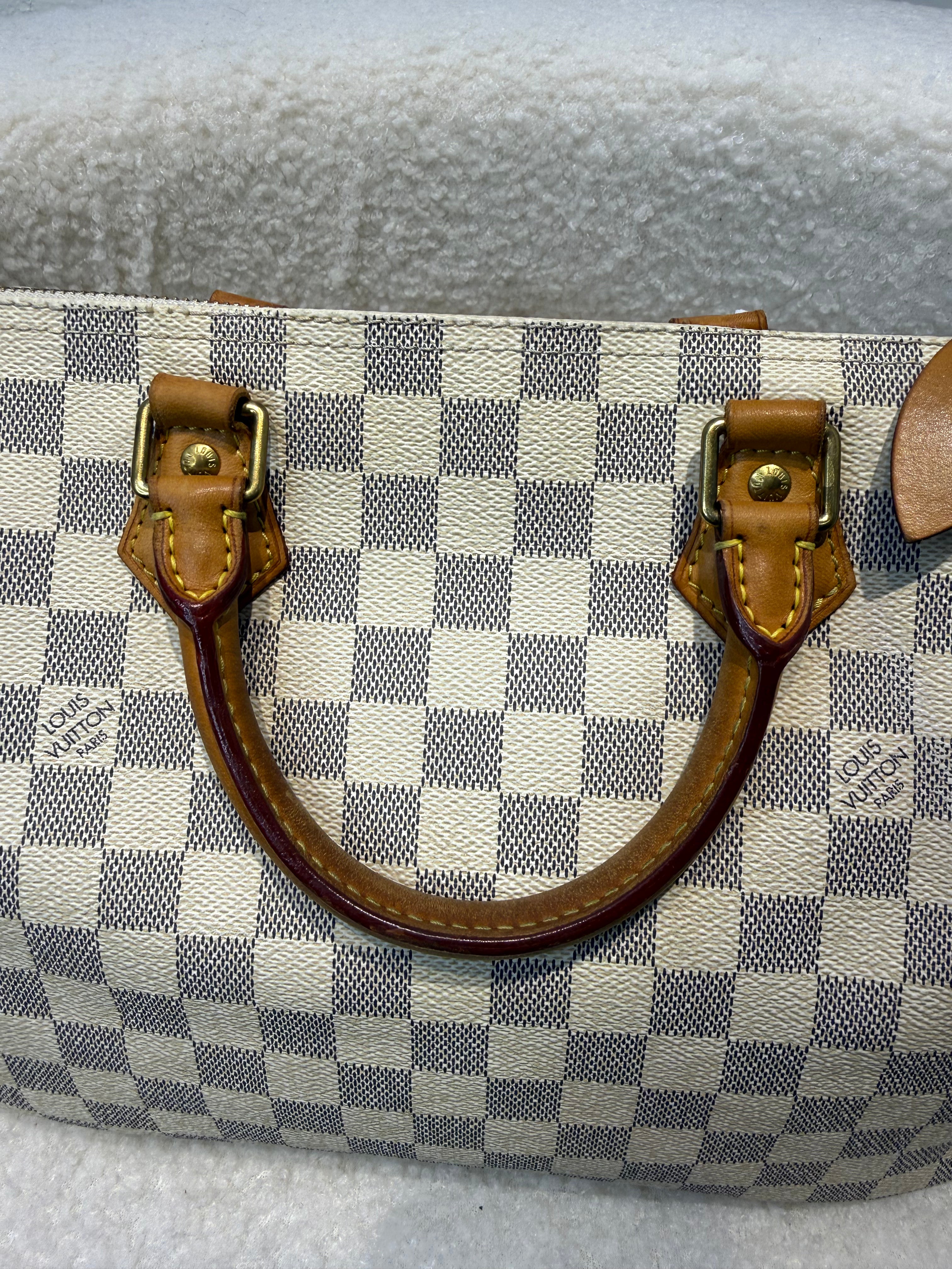 Louis Vuitton Speedy 30 Bag in Damier Azur