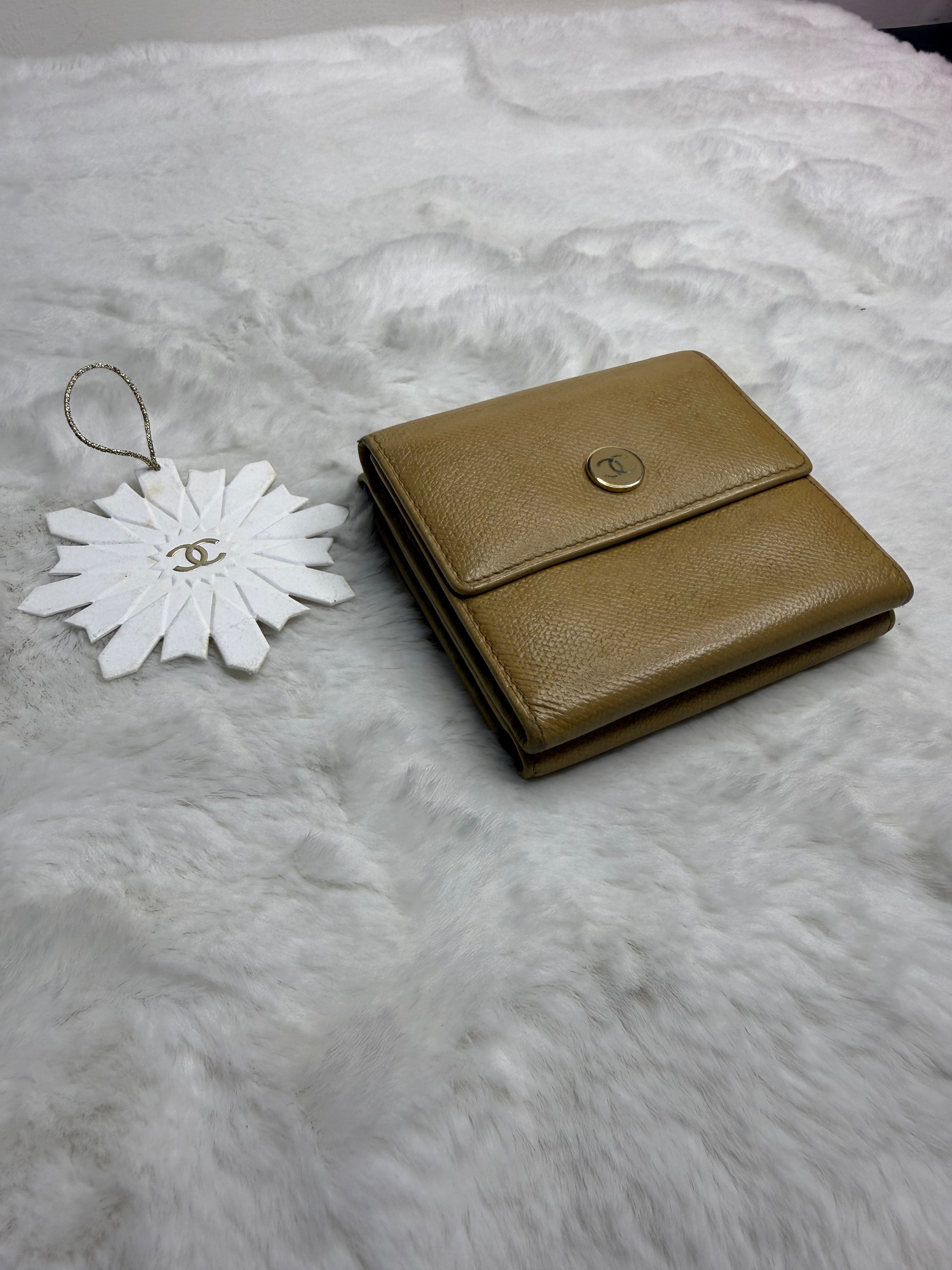 Chanel Coco Button Small Flap Wallet