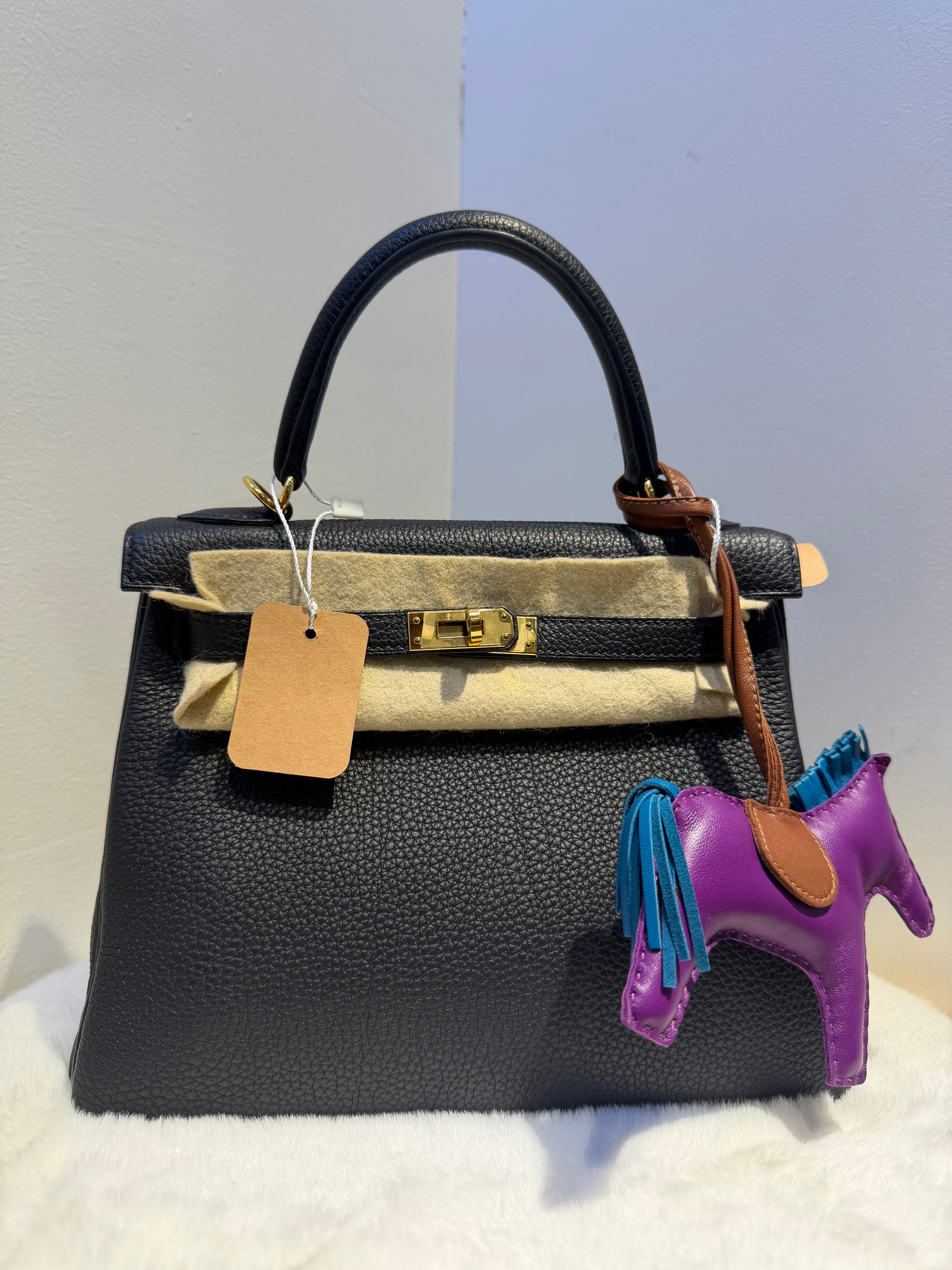 Hermes Kelly Hand Bag 28 (Black)