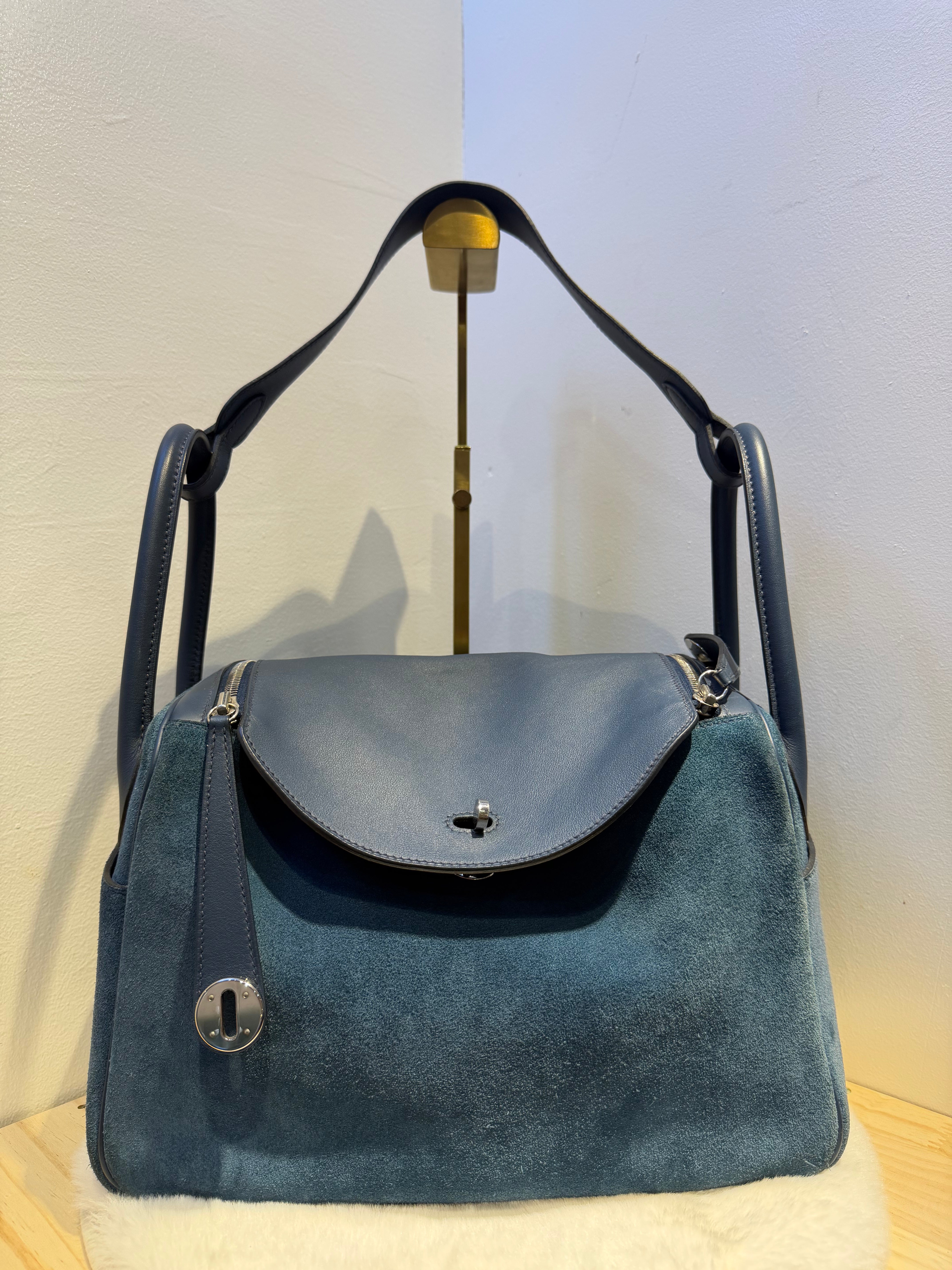 Hermes Mini Lindy 18 (Blue)
