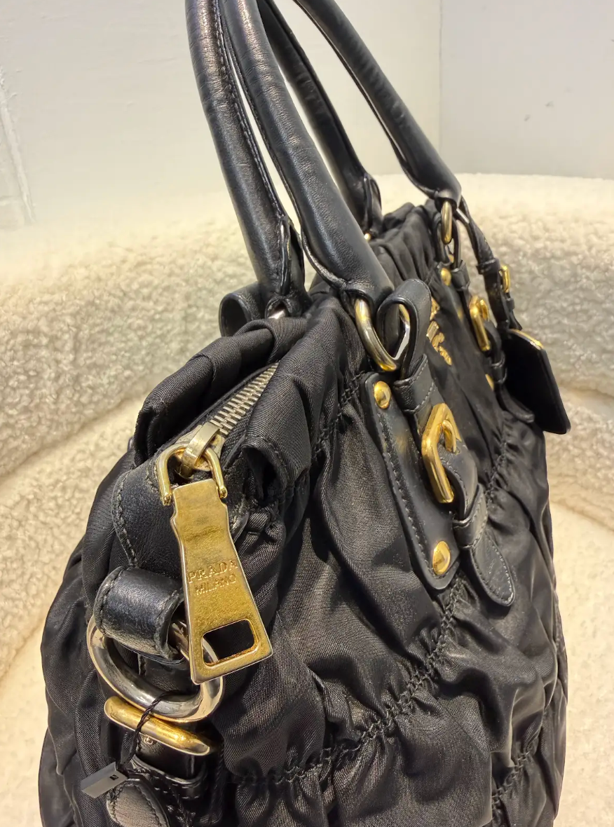 Prada Tesuto Gaufre Tote Bag