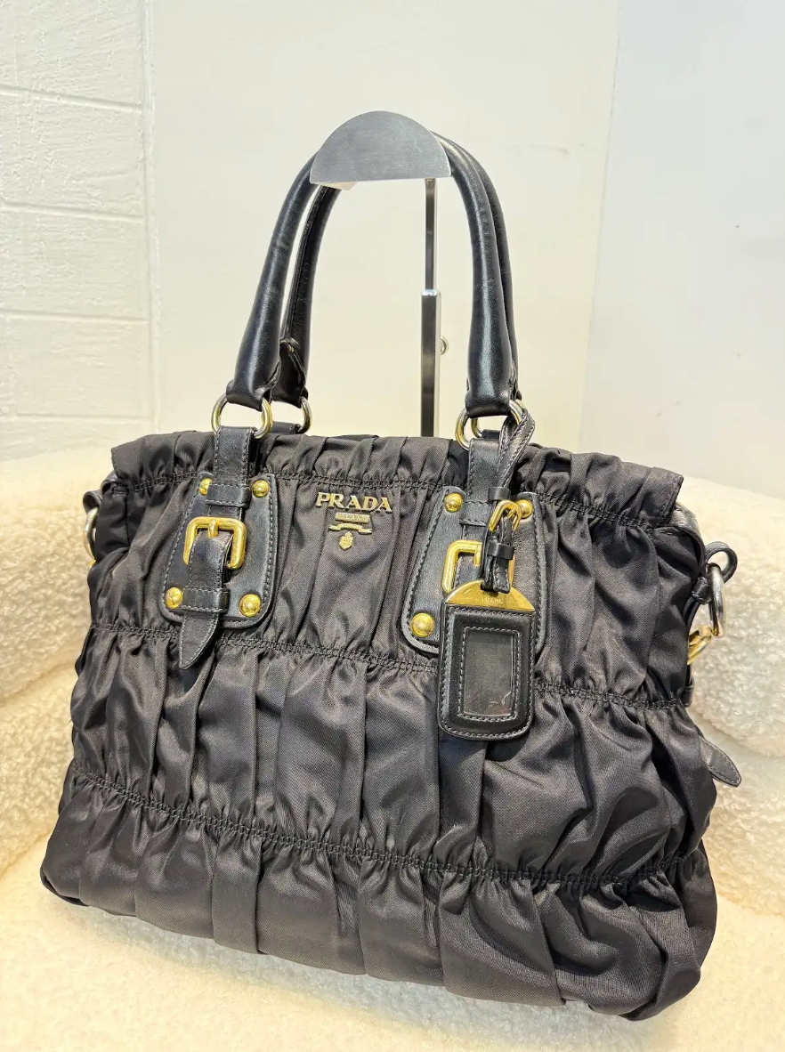Prada Tesuto Gaufre Tote Bag