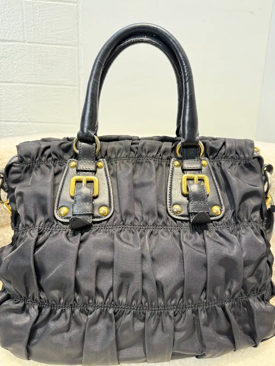 Prada Tesuto Gaufre Tote Bag