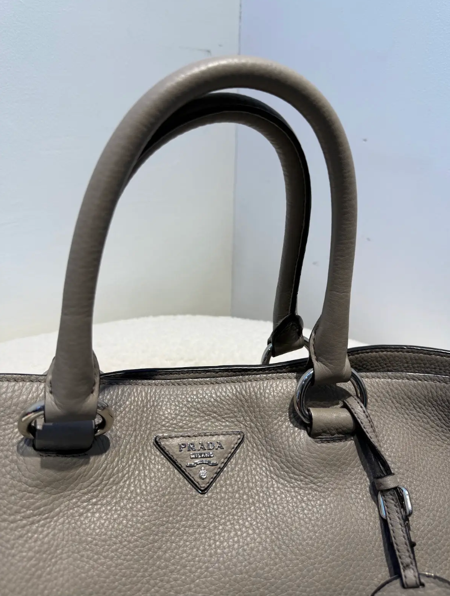 Prada Vitello Daino Two-way Leather Tote Bag