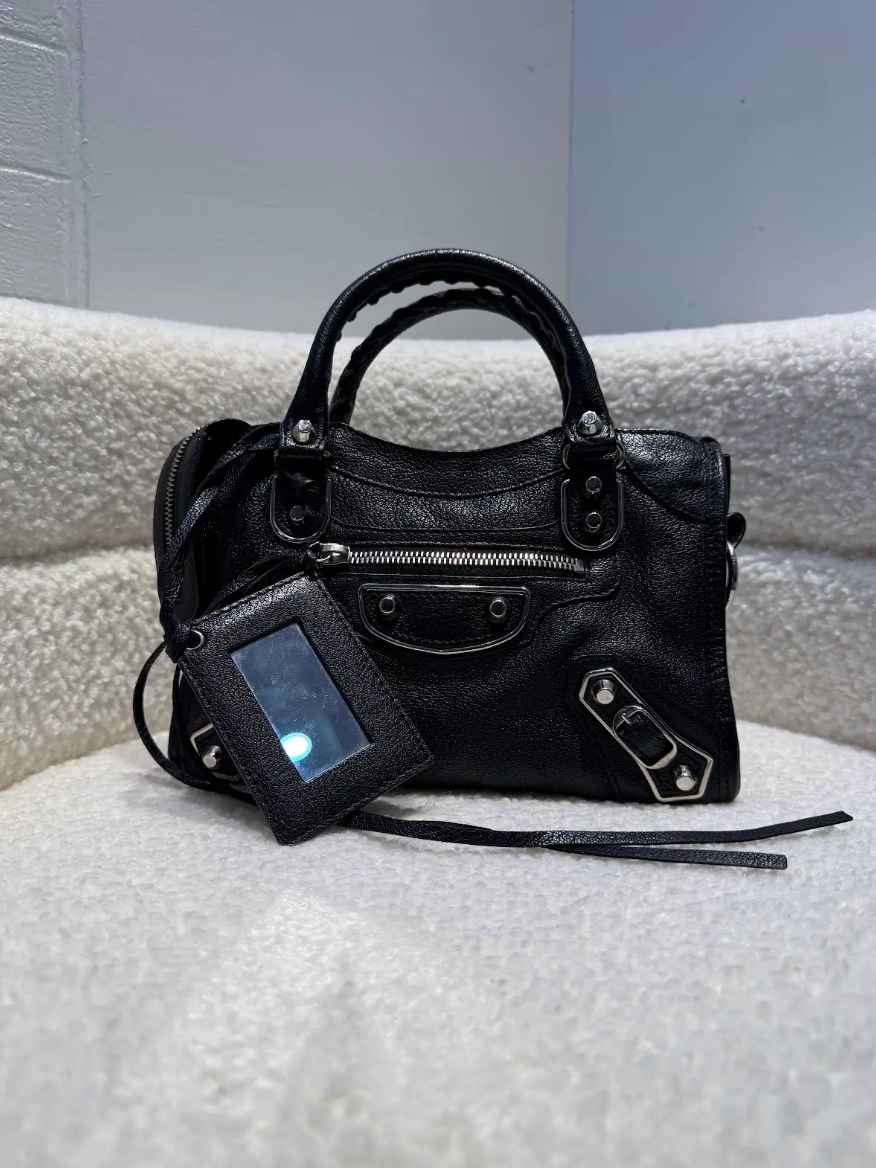 Balenciaga Mini City Metallic Edge Bag