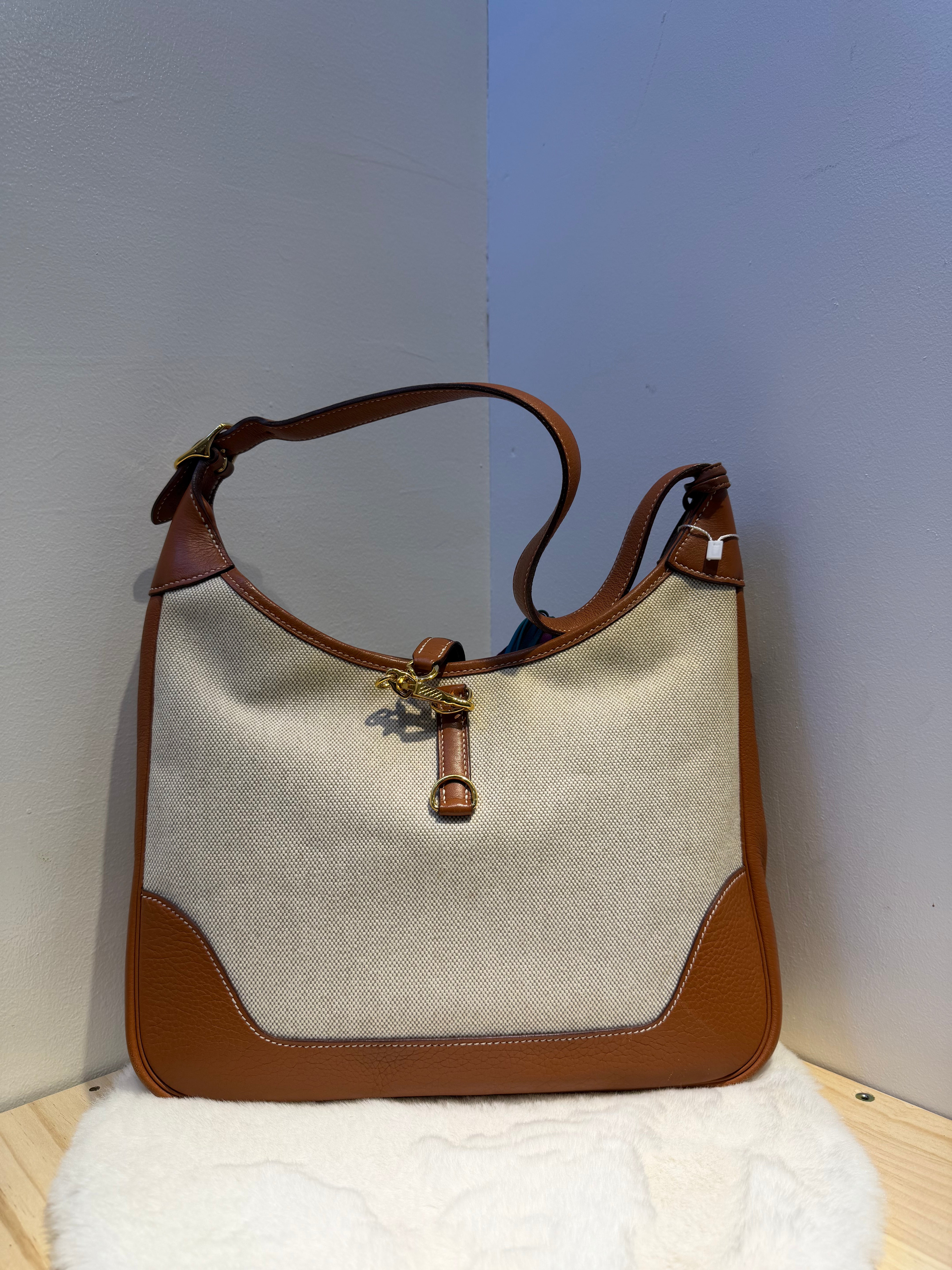 Hermes Trim Dream Bag 30 (Beige Brown)