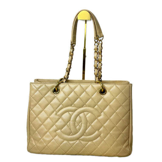 Chanel – Classic Caviar Leather Tote (Beige)